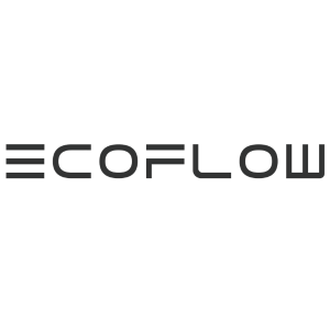 EcoFlow logo in black and gray on a white background.