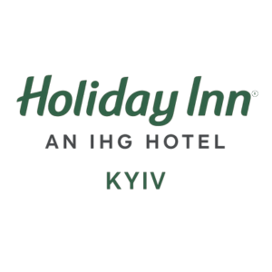 Holiday Inn logo with green text, black text, and the word Kyoto beneath it.