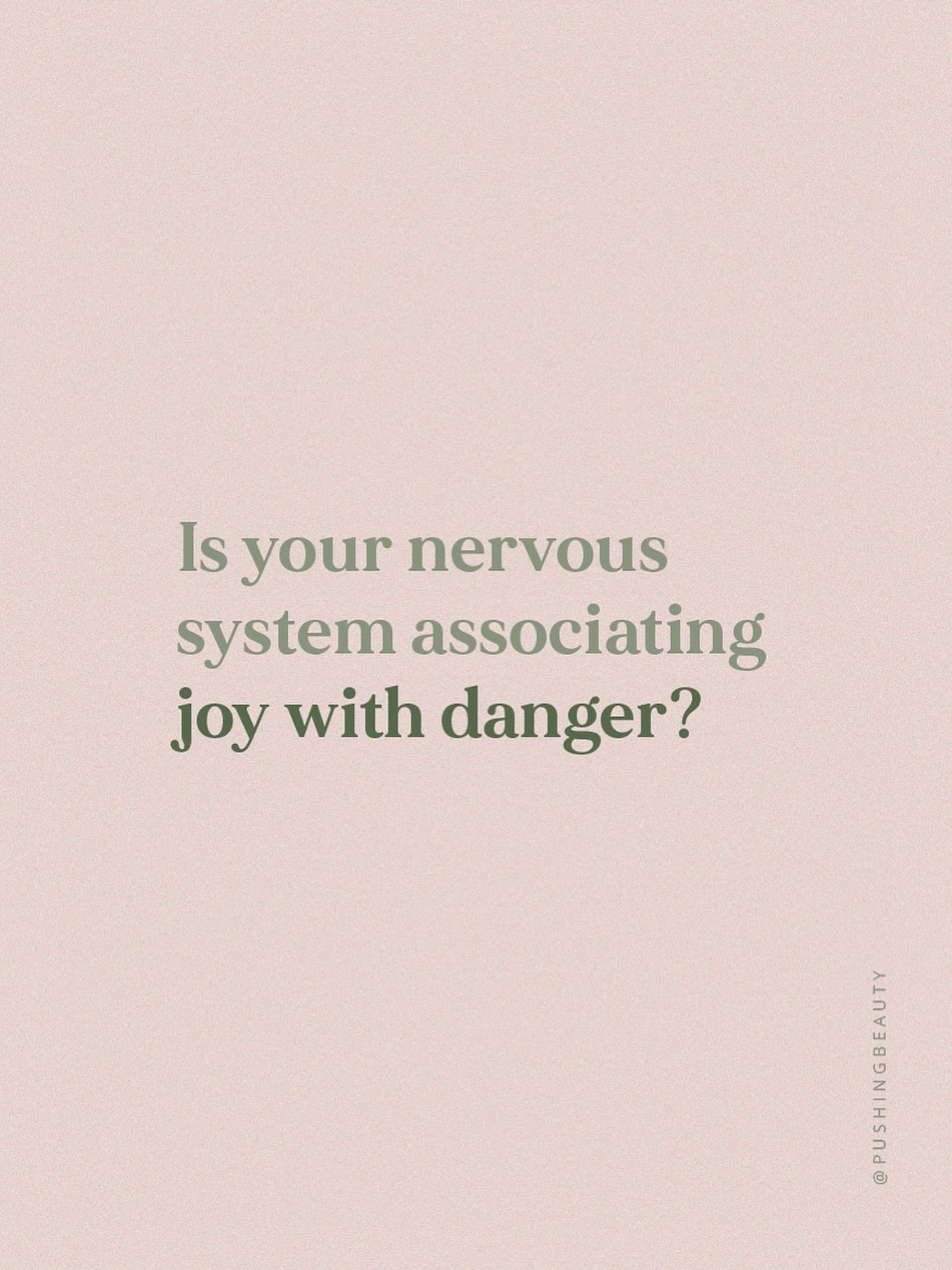 You may be clear that emotions like grief, rage, guilt, shame, and fear, limit your ability to live the life you want, but what about joy? 

If you had a negative or traumatic experience while you were enjoying something, your nervous system can be c