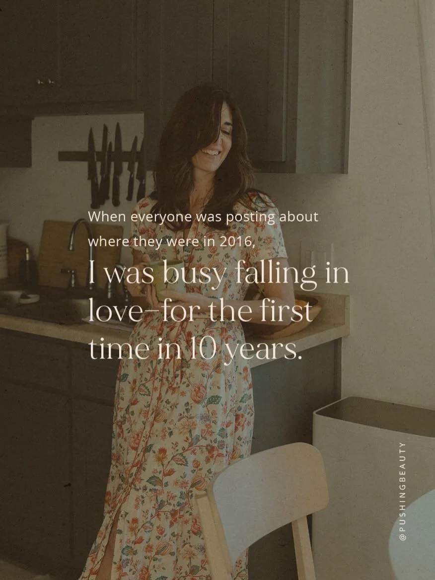 When everyone was posting about where they were in 2016, I was busy falling in love&mdash;for the first time in 10 years.

In 2016, I went through a blindsiding breakup that catalyzed a Dark Night of The Soul. I fell into a depression I didn&rsquo;t 