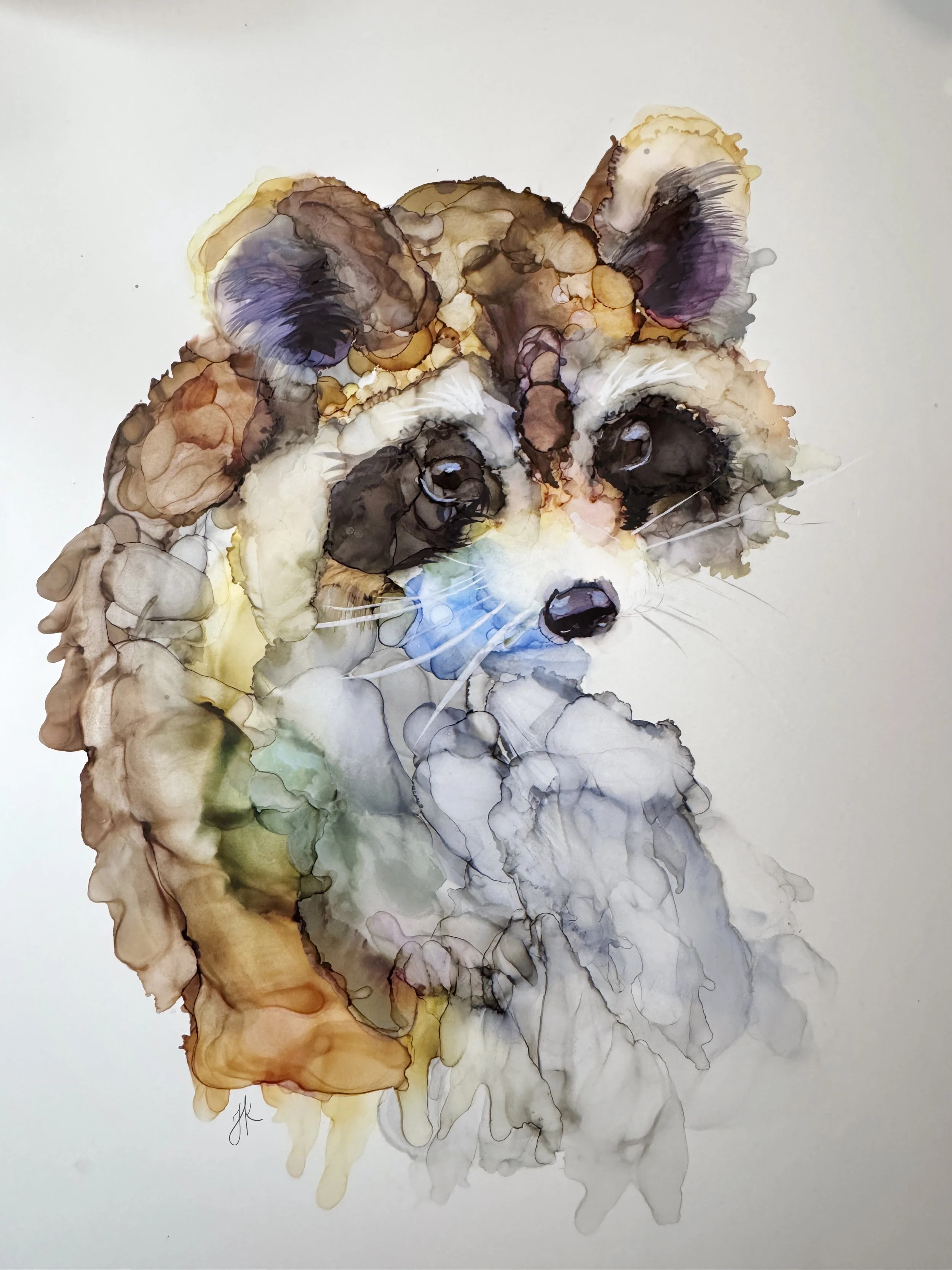 Raccoon_JessKristen_Alcohol Ink_9x12.JPG