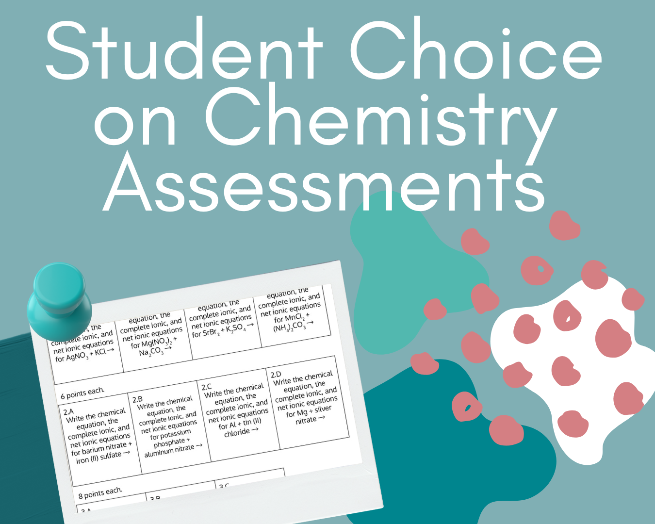 Student Choice on High School Chemistry Assessments