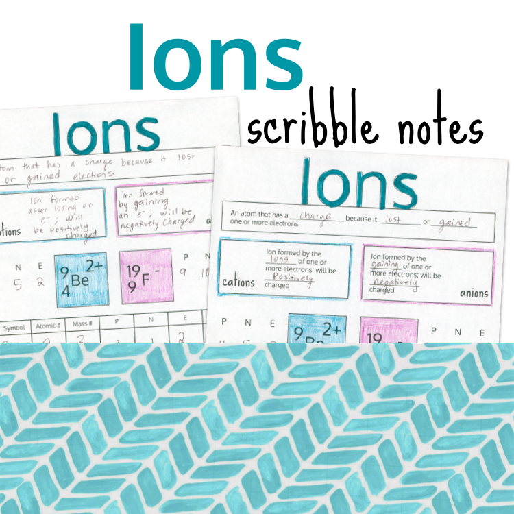 Chemistry Ions Scribble Notes