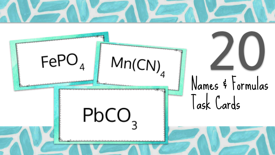 Naming with Transition Metal Charges Preview Image 1