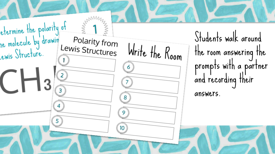 Identifying Polarity from Lewis Structures Write the Room Preview Image 3