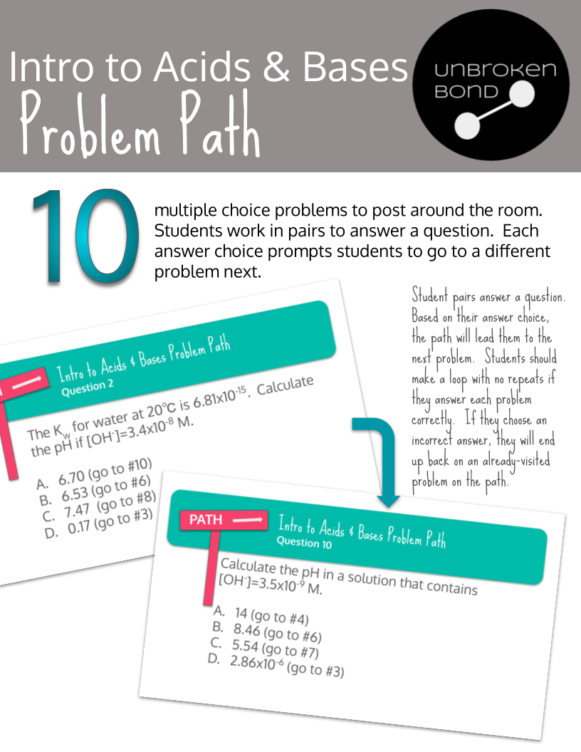 AP Chemistry Intro to Acids and Bases Problem Path Preview Image 