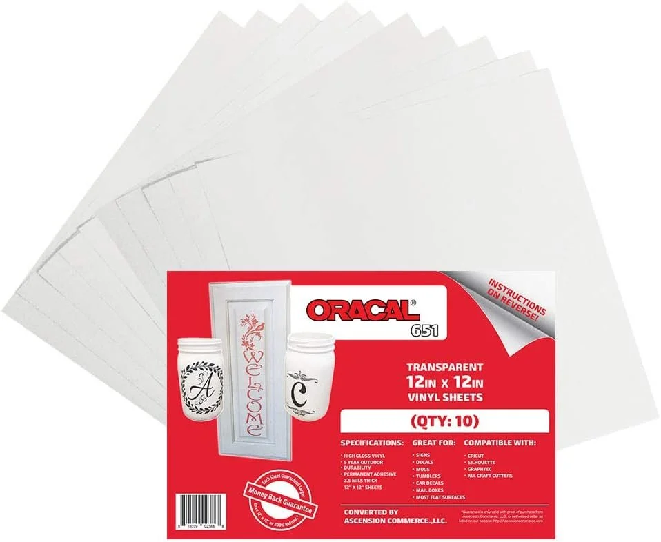 Transparent Craft Vinyl