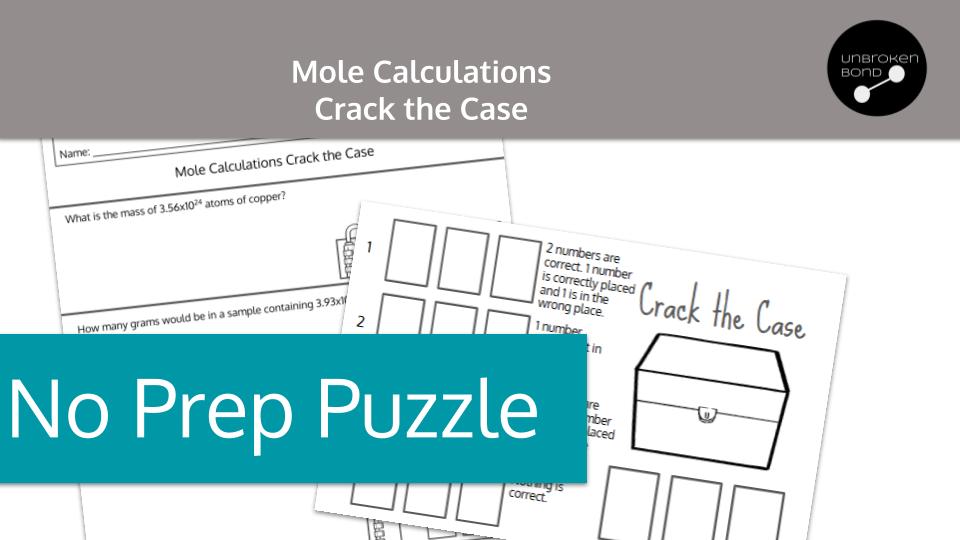 Mole Calculations Crack the Case Preview Image 1