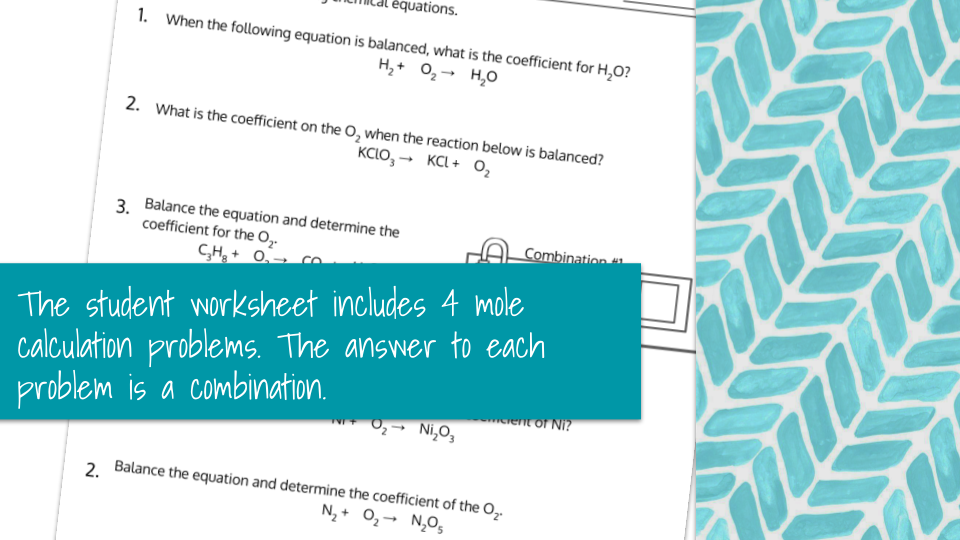 Balancing Chemical Equations Crack the Case Puzzle Preview Image 2