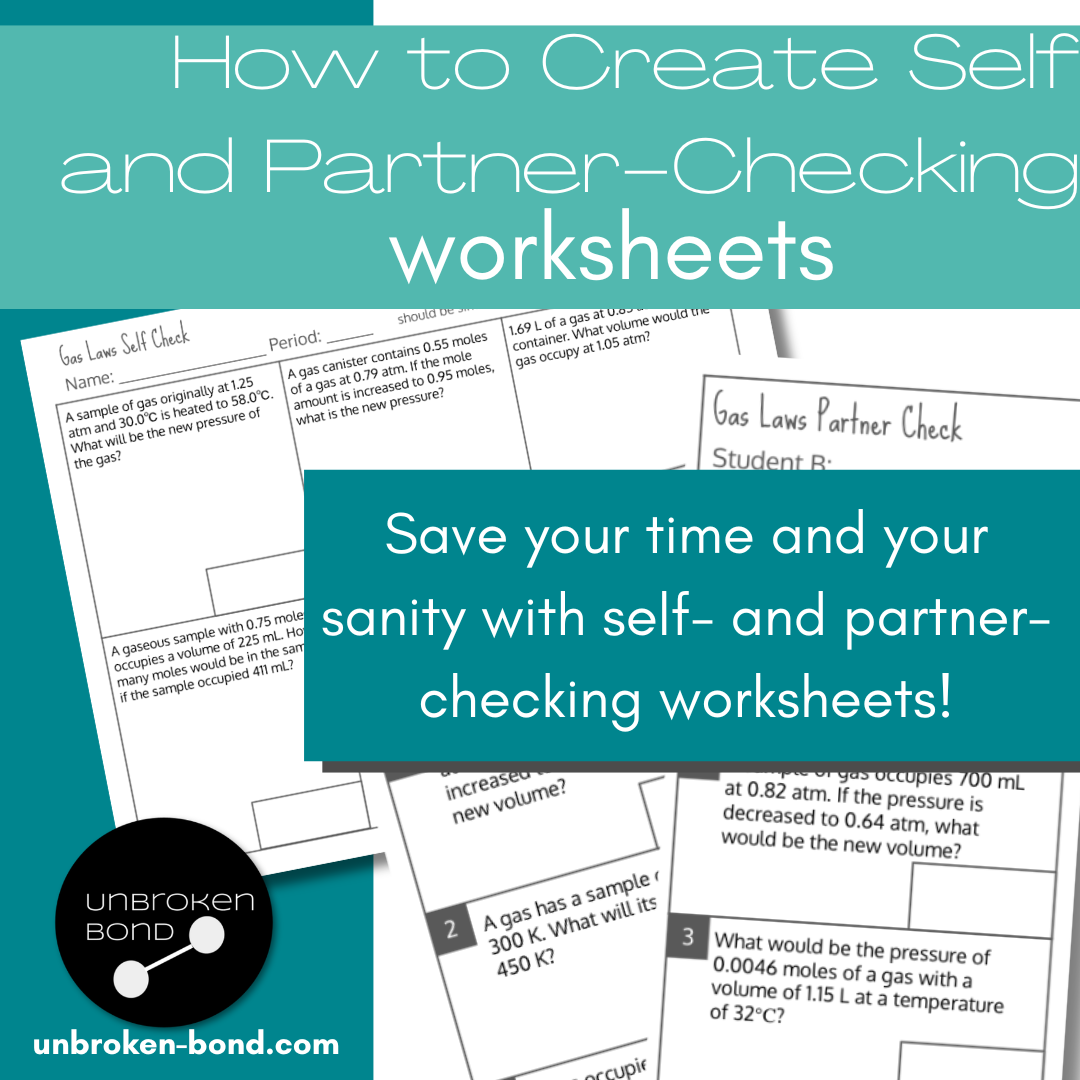 Self-Checking &amp; Partner-Checking Worksheets: A Smarter Way to Save Time (and Your Sanity)