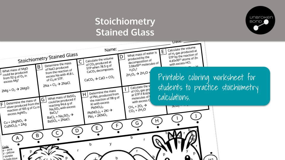 Stoichiometry Stained Glass Preview Image 1
