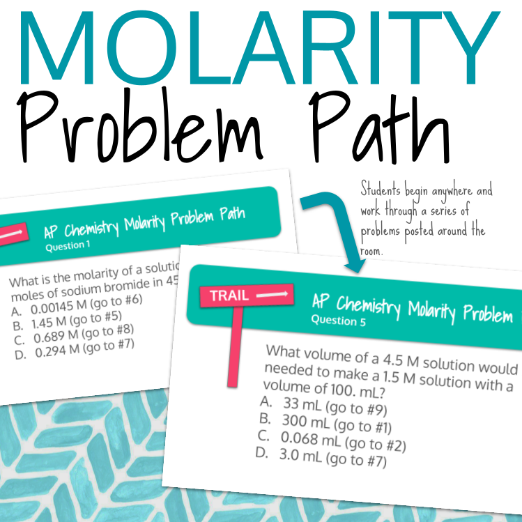 AP Chemistry Molarity and Solution Calculations Problem Path