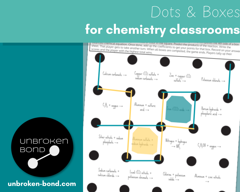 Gamify Chemistry Learning with Dots and Boxes: A Classroom Favorite ...