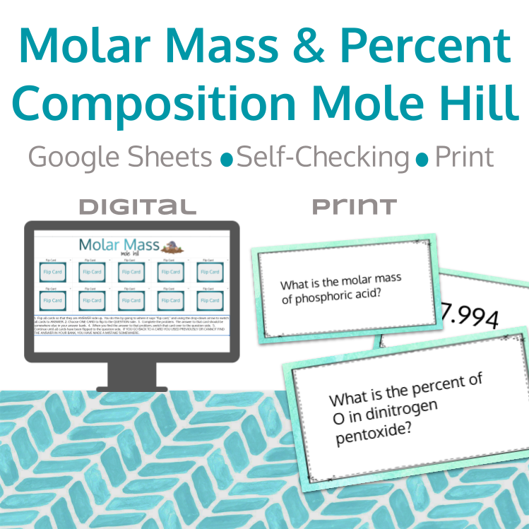 Molar Mass & Percent Comp Mole Hill Preview Slide.png