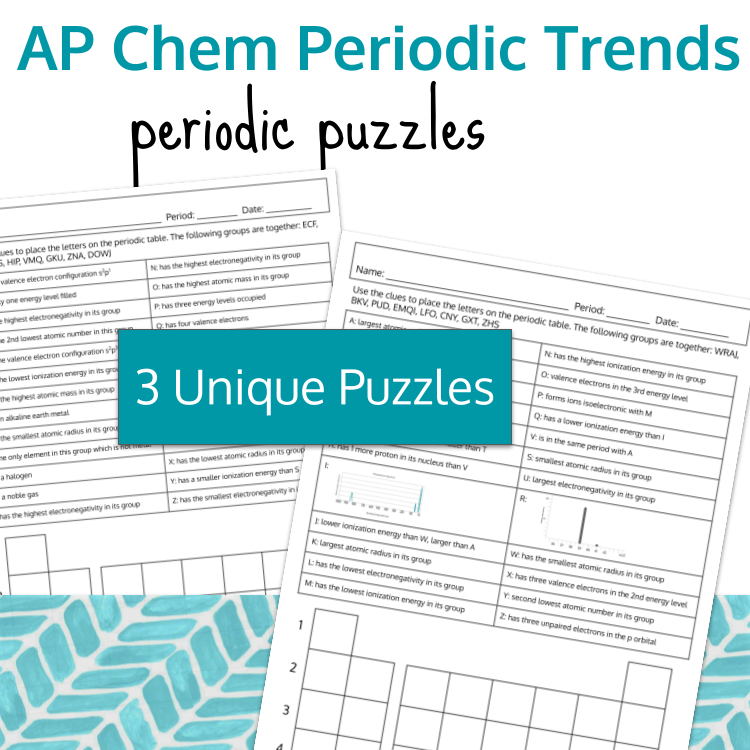 AP Chem Periodic Trends Puzzles Preview Images.png