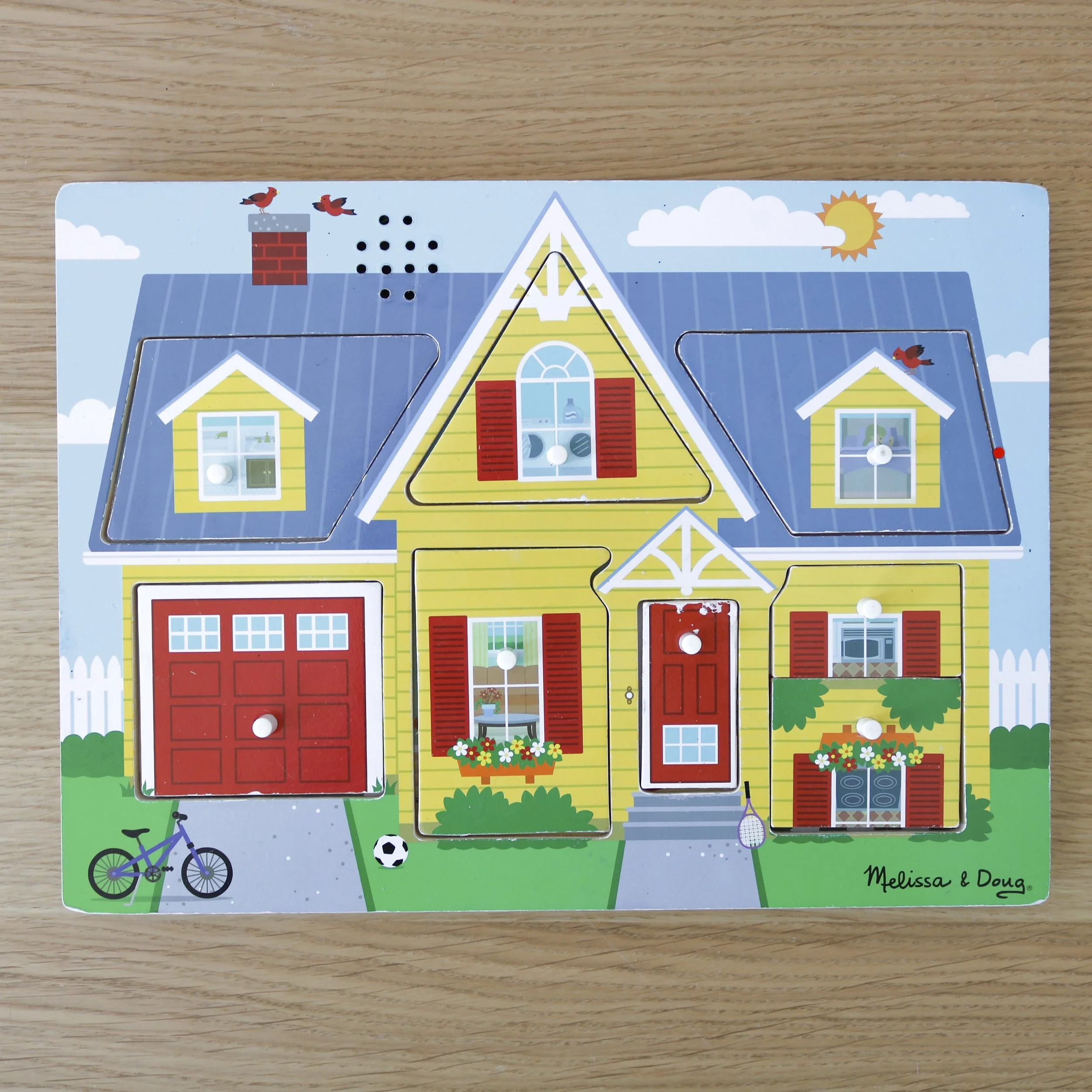Melissa and Doug House Wooden Sound Puzzle