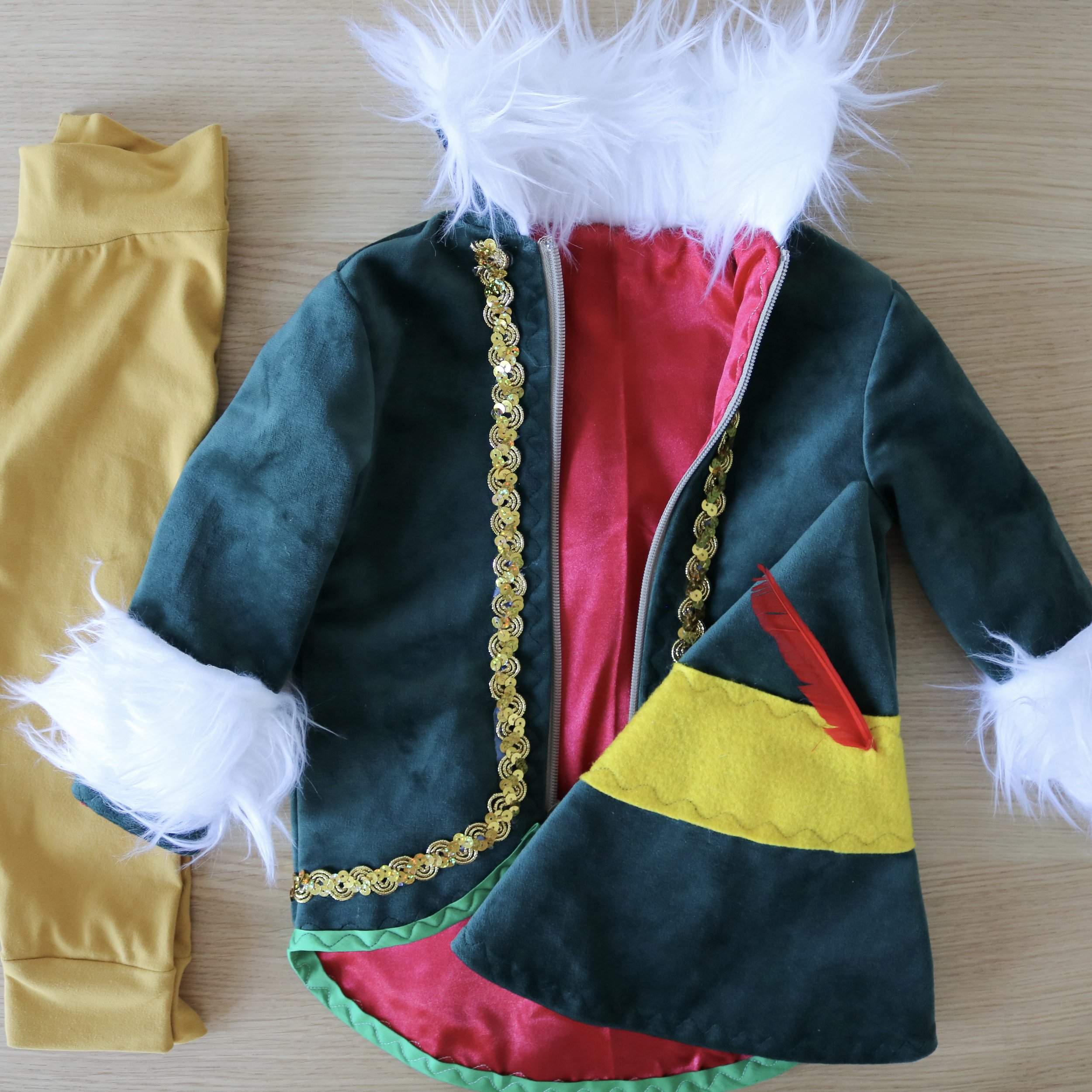 Livialovia Handmade Buddy the Elf Costume (2-3T)