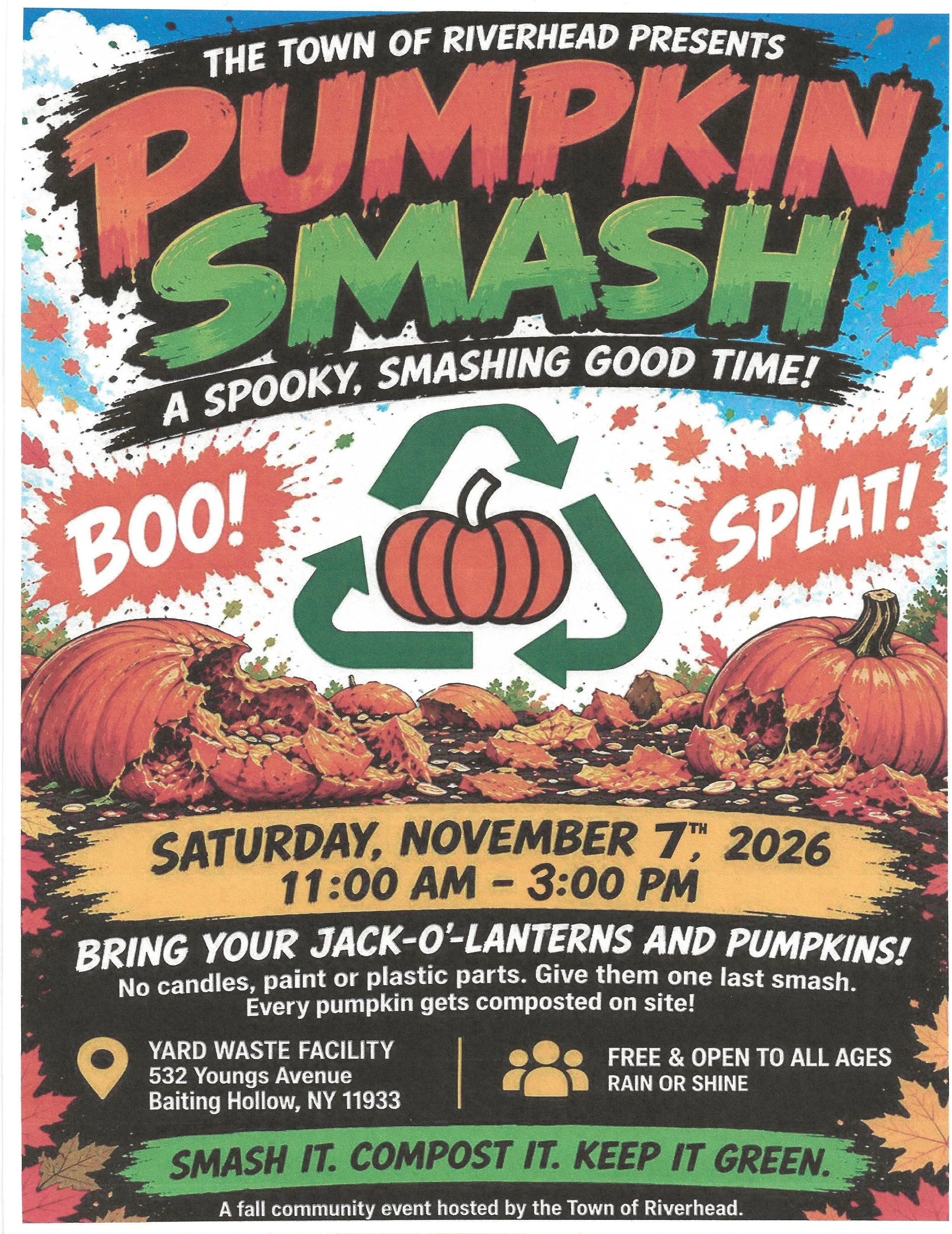 The Town of Riverhead Presents: Pumpkin Smash