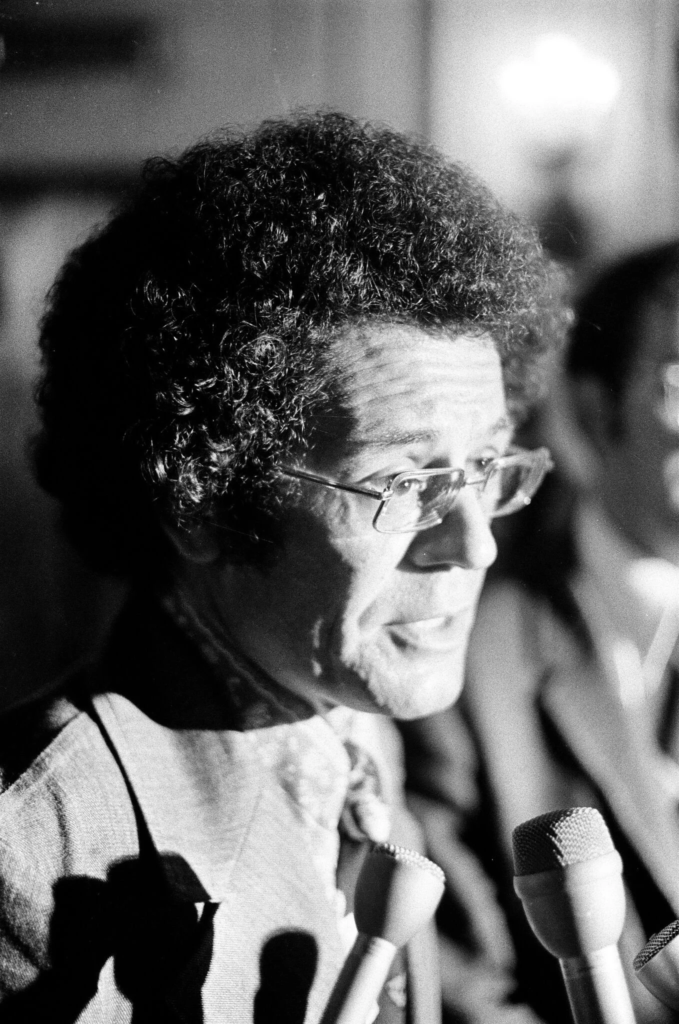 August 24 1971. Panther and ACLU lawyer Kermit Coleman, not of the People's Law Office, at 2650 S. California. Coleman assisted in representing Fred Hampton and the Panthers in several cases. Photographer Charles Krejcsi,  ST-19070147-0001, Chicago S