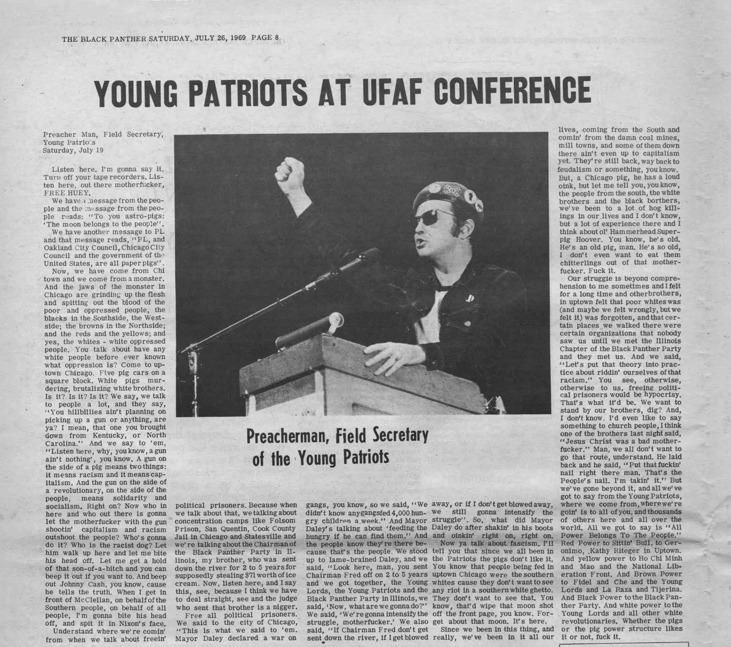 “The Black Panther” newspaper on July 26, 1969, marxists.org