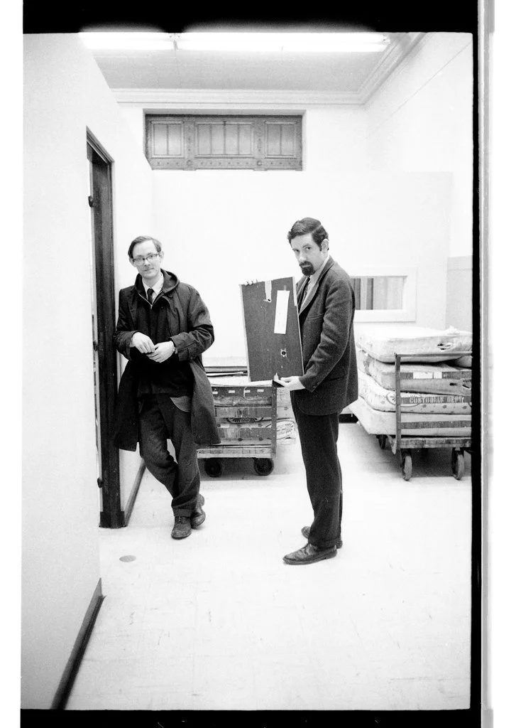 January 19, 1970. (right) Skip Andrew.  "Skip was held in contempt and spent a weekend in jail for refusing to produce the front door panel. He didn’t bring it in until the raiders had testified that no police officer fired through the front door. Th