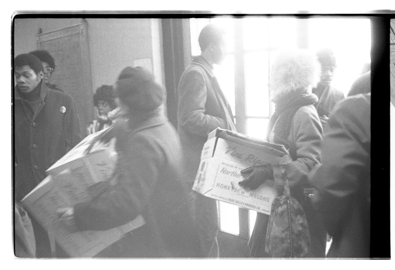 January 19, 1970. January 19, 1970. Panthers deliver evidence from the Fred Hampton and Mark Clark assassinations to the coroner's inquest. Several pieces of evidence were hidden at the Church of the Holy Covenant and Rev. Jim Reed's home. ST-1710128