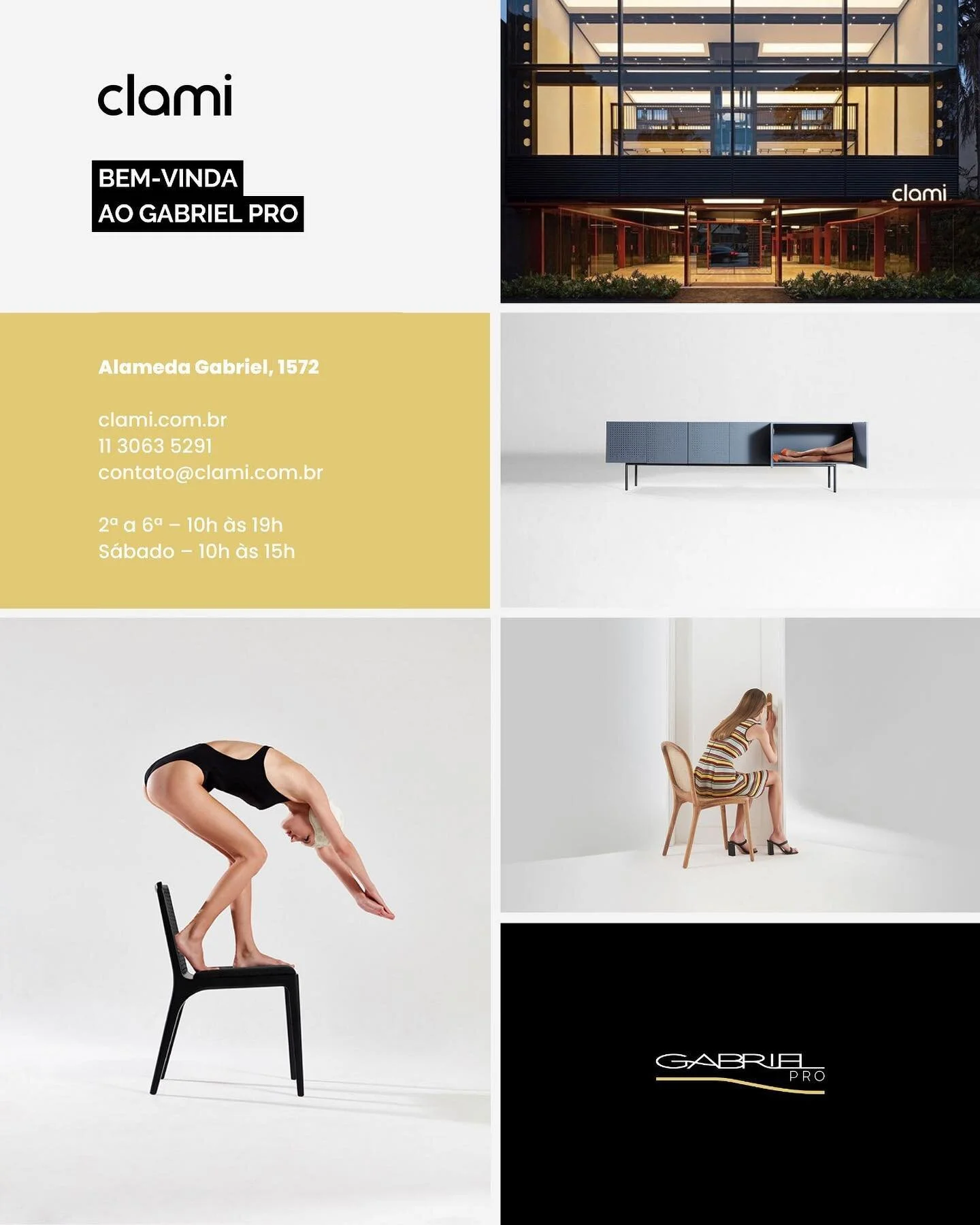 Nova loja no Gabriel Pro!!! 
Seja muito bem vinda @clamioficial !!! 
#gabrielpro #clami