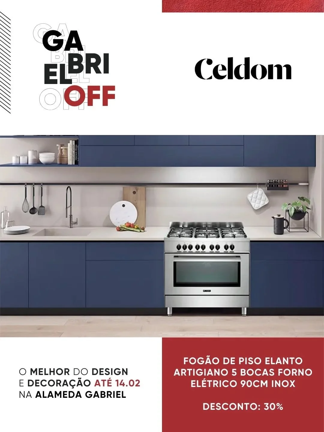 No GABRIEL OFF, a @celdom_oficial traz ideias inteligentes para cozinhas e espa&ccedil;os da casa, unindo praticidade, design e solu&ccedil;&otilde;es ideais para projetos residenciais.

📞 Atendimento e informa&ccedil;&otilde;es:
(11) 3135-9990

📍 