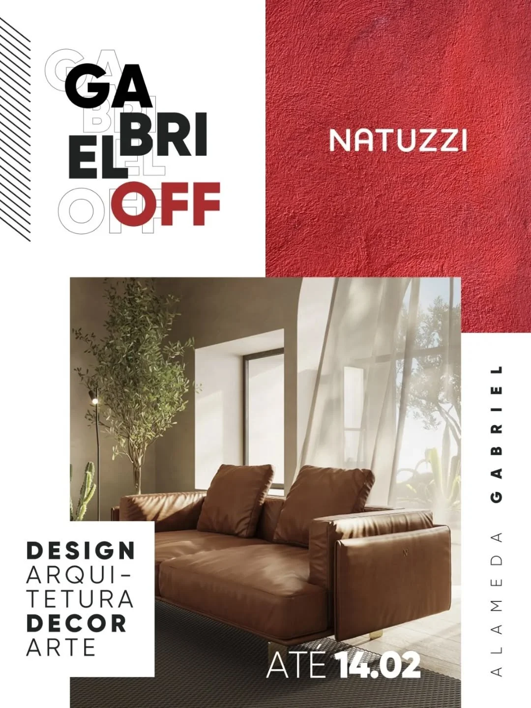 No GABRIEL OFF, a @natuzzisaopaulo apresenta m&oacute;veis que combinam design italiano, conforto e sofistica&ccedil;&atilde;o para valorizar os projetos.

📞 Atendimento e informa&ccedil;&otilde;es:
(11) 96852-5074 (11) 3061-5373

📍 Onde encontrar: