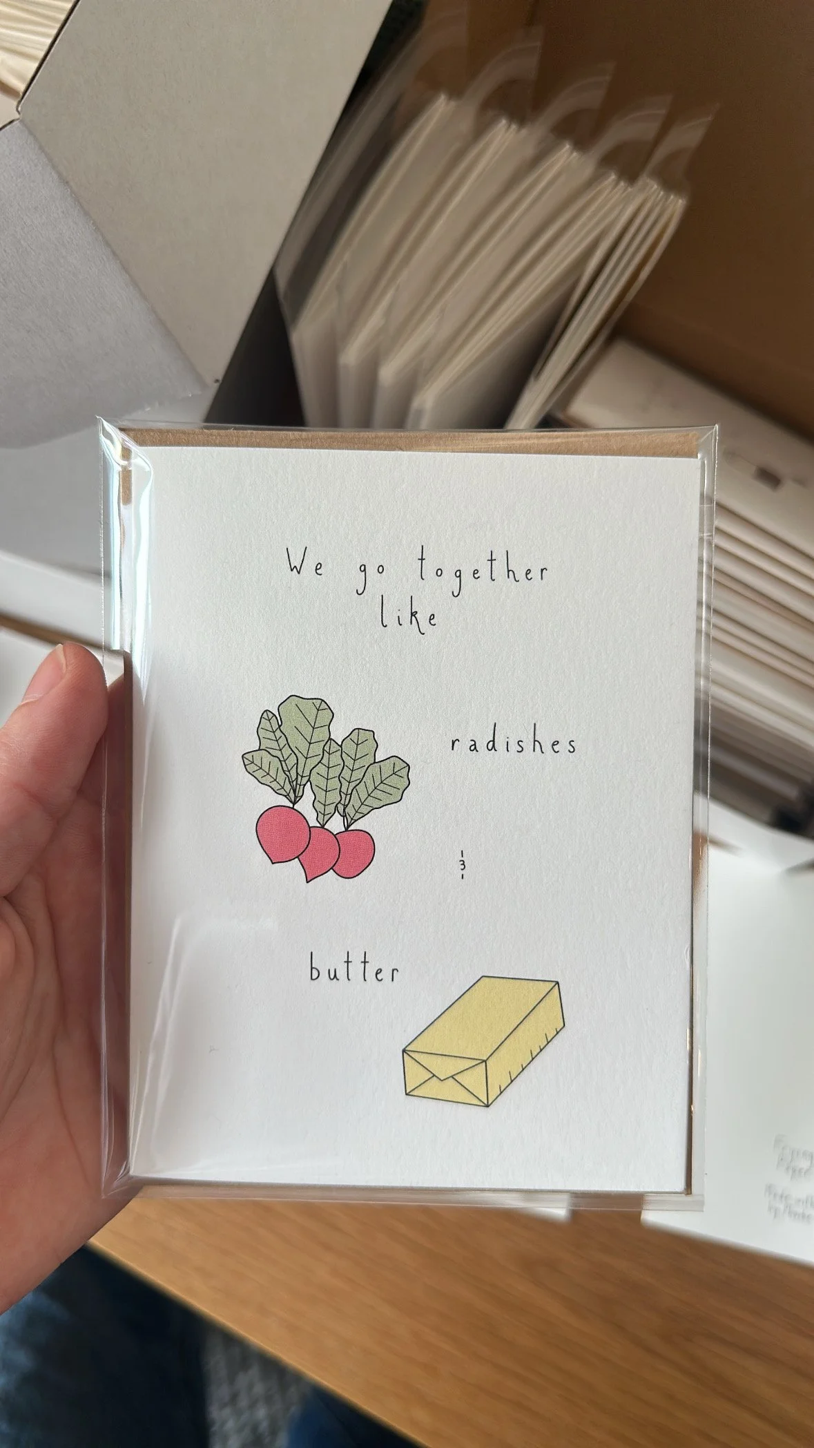 Radishes & Butter Card