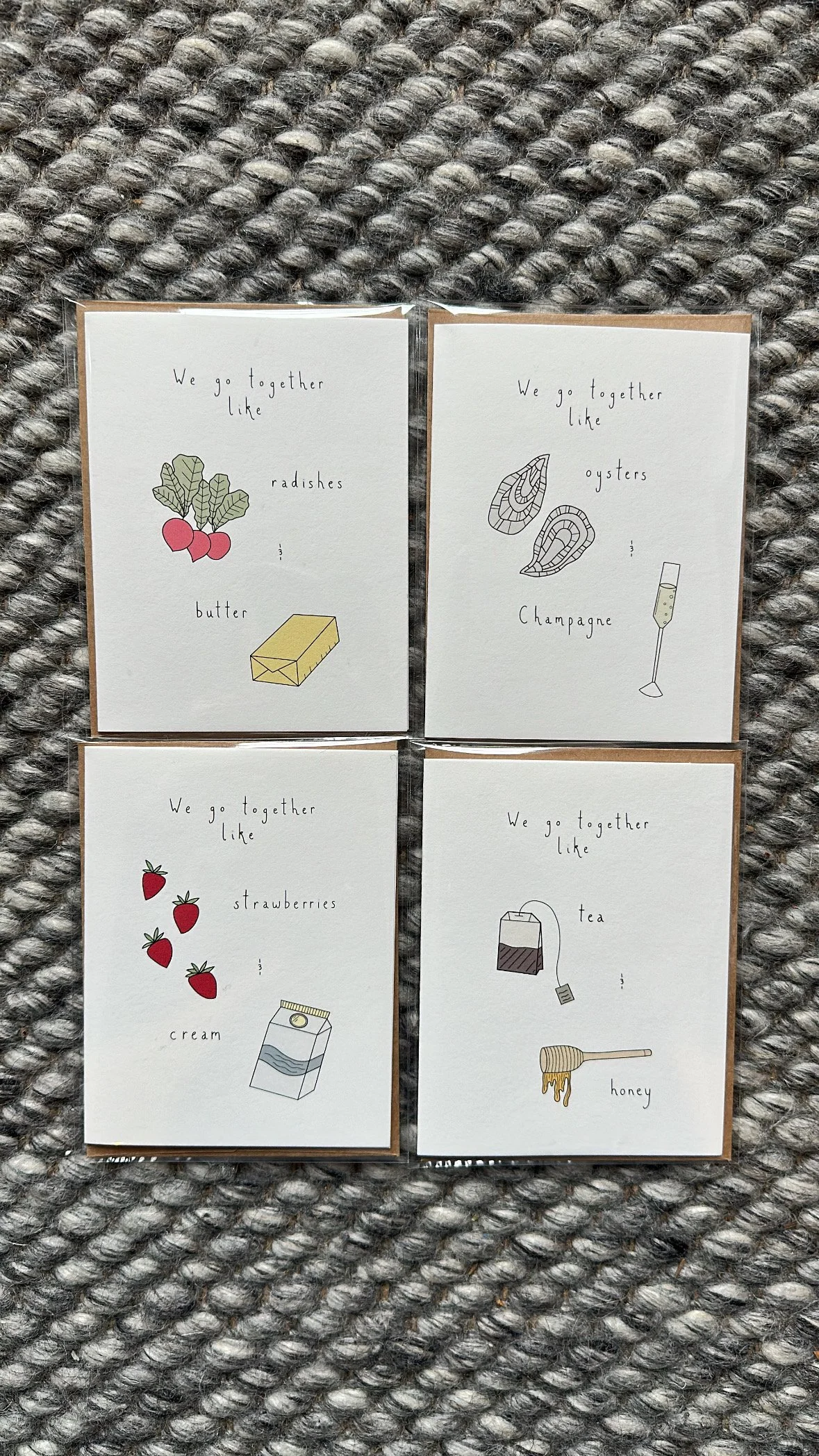 We Go Together: A Four-Card Set