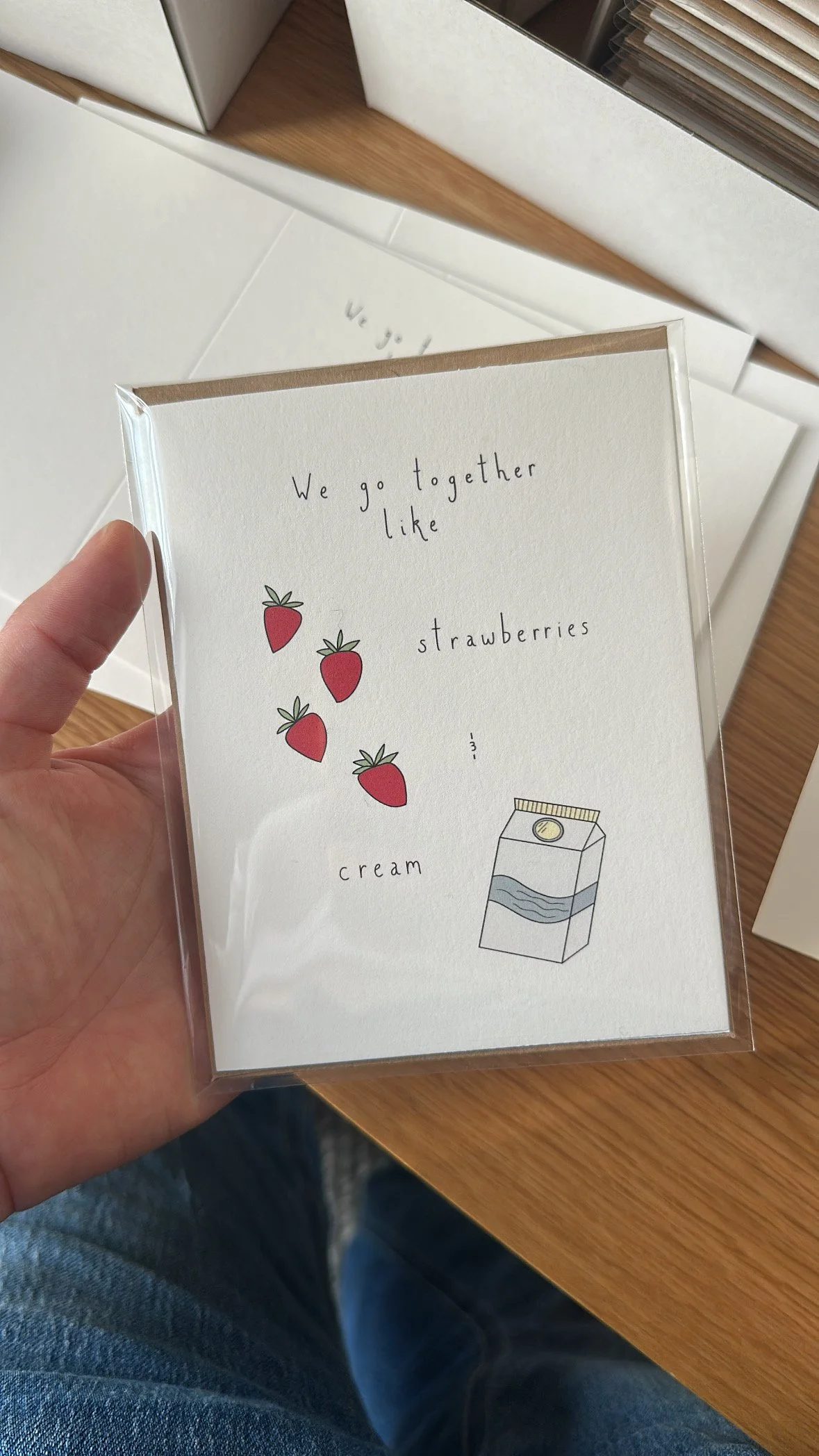 Strawberries & Cream Card
