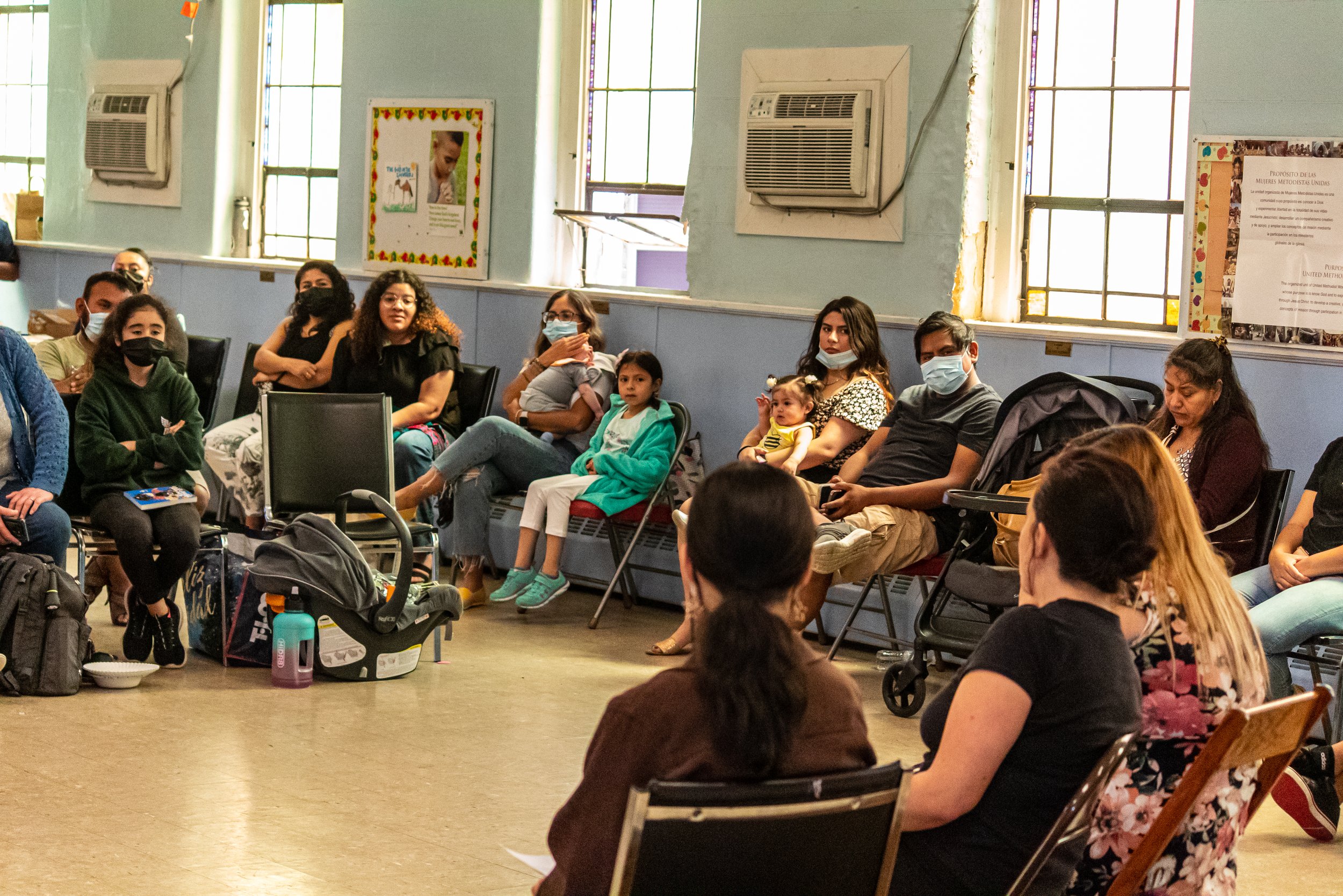 The artist talk at Raices y Recuerdos