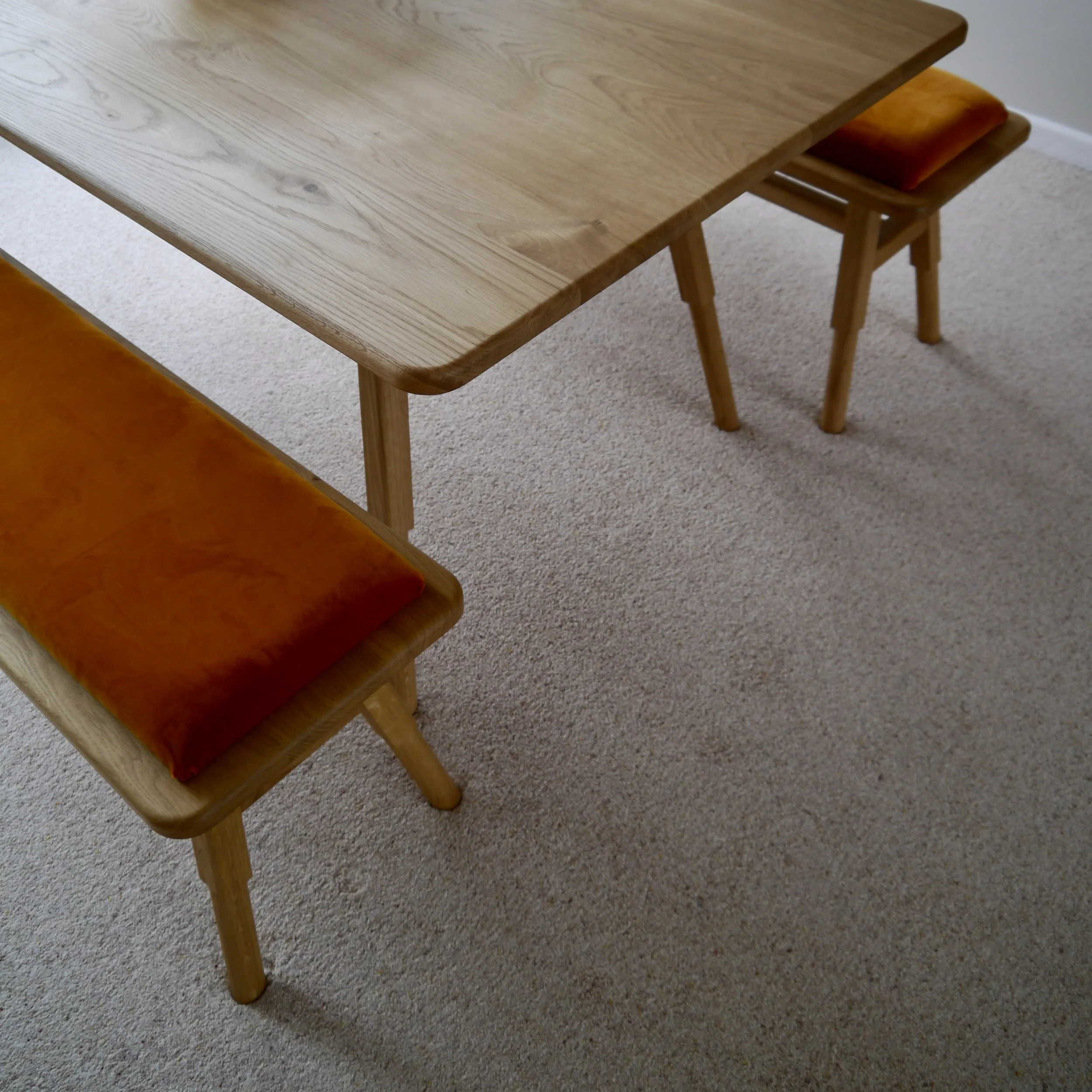 Custom upholstered Ted benches - Cheltenham