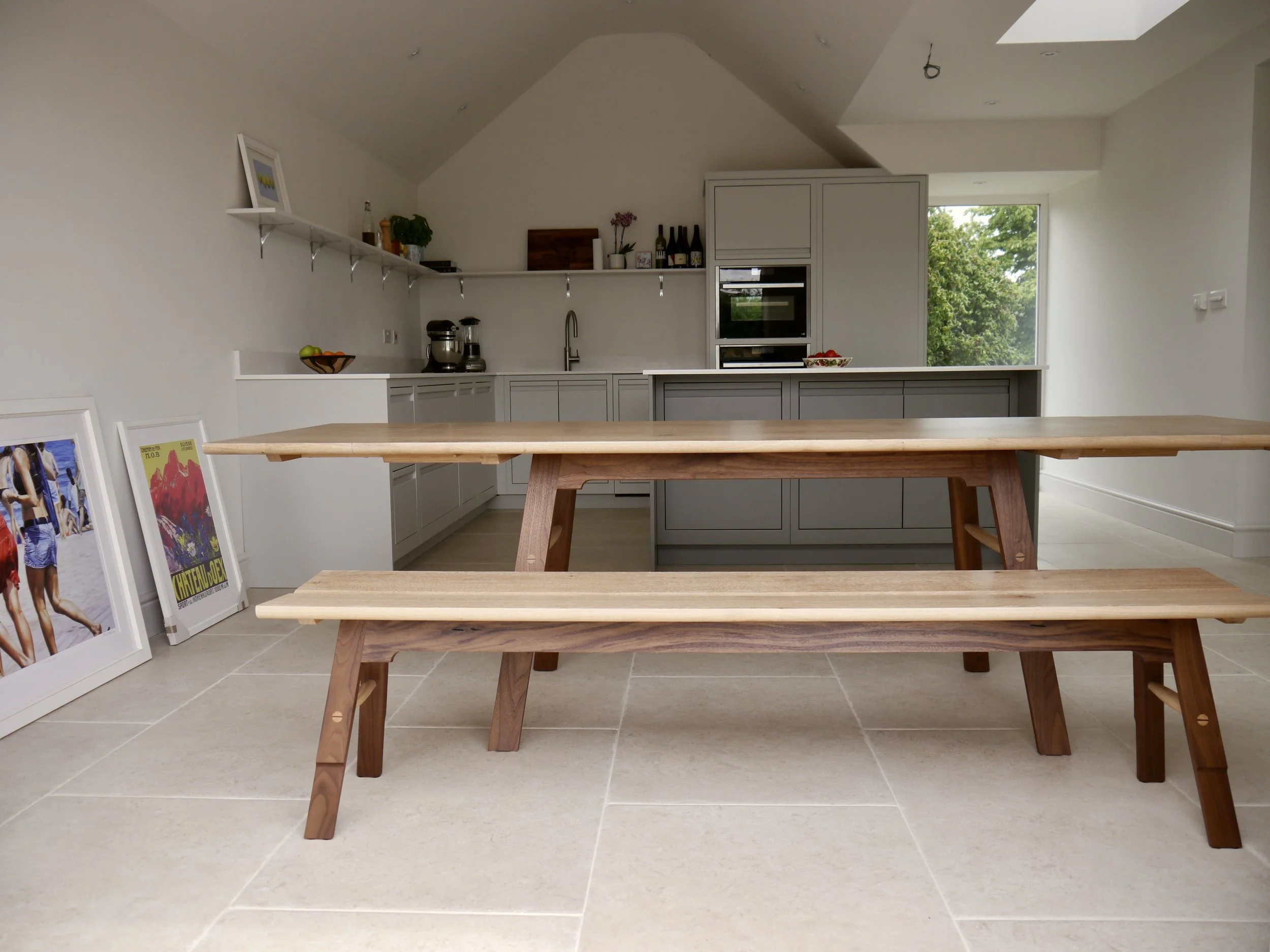 Custom extendable Mason table - Oxfordshire home