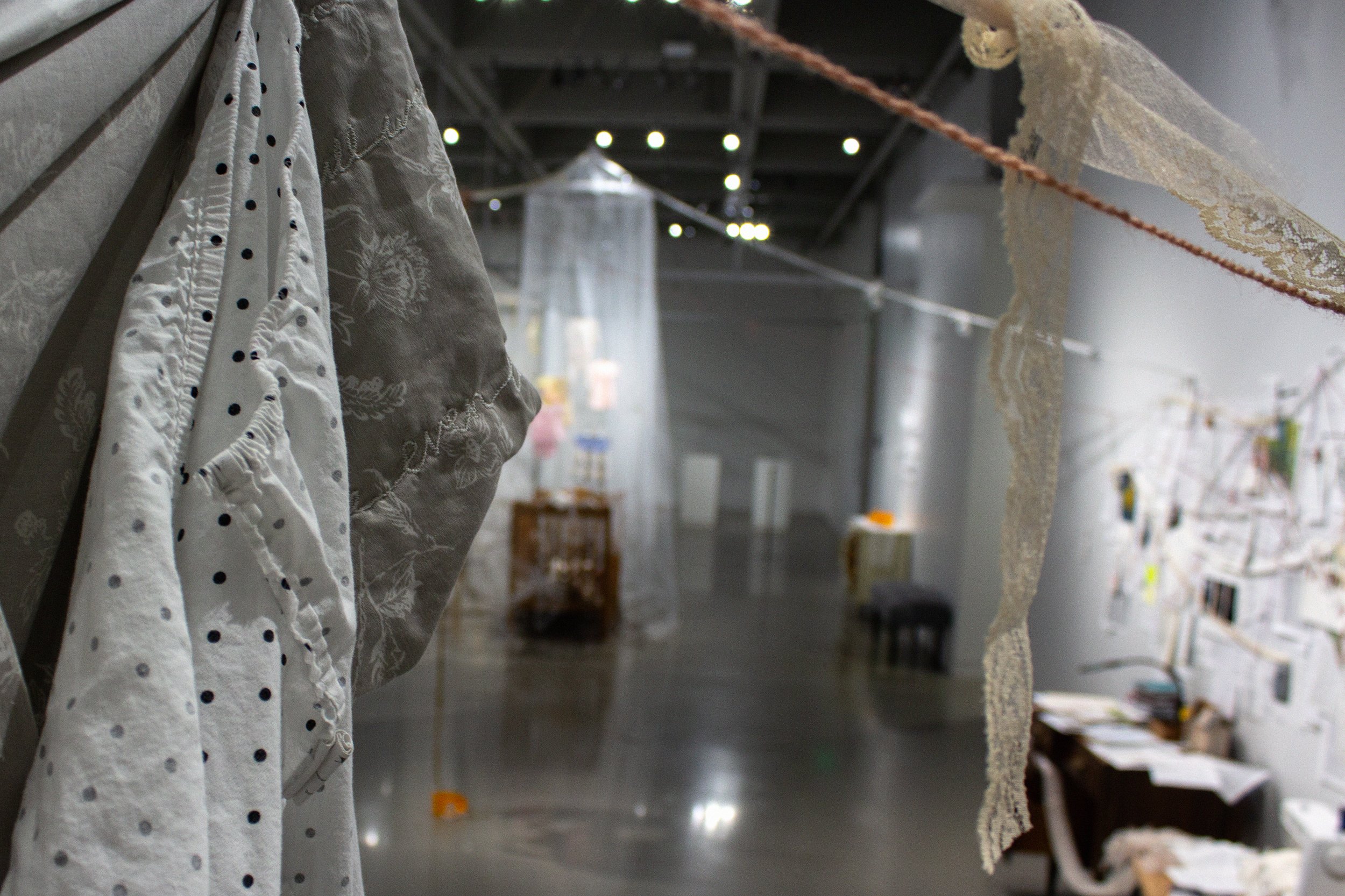 Reclaiming Eden (detail) at the Alvin Gittins Gallery, University of Utah, May 2024
