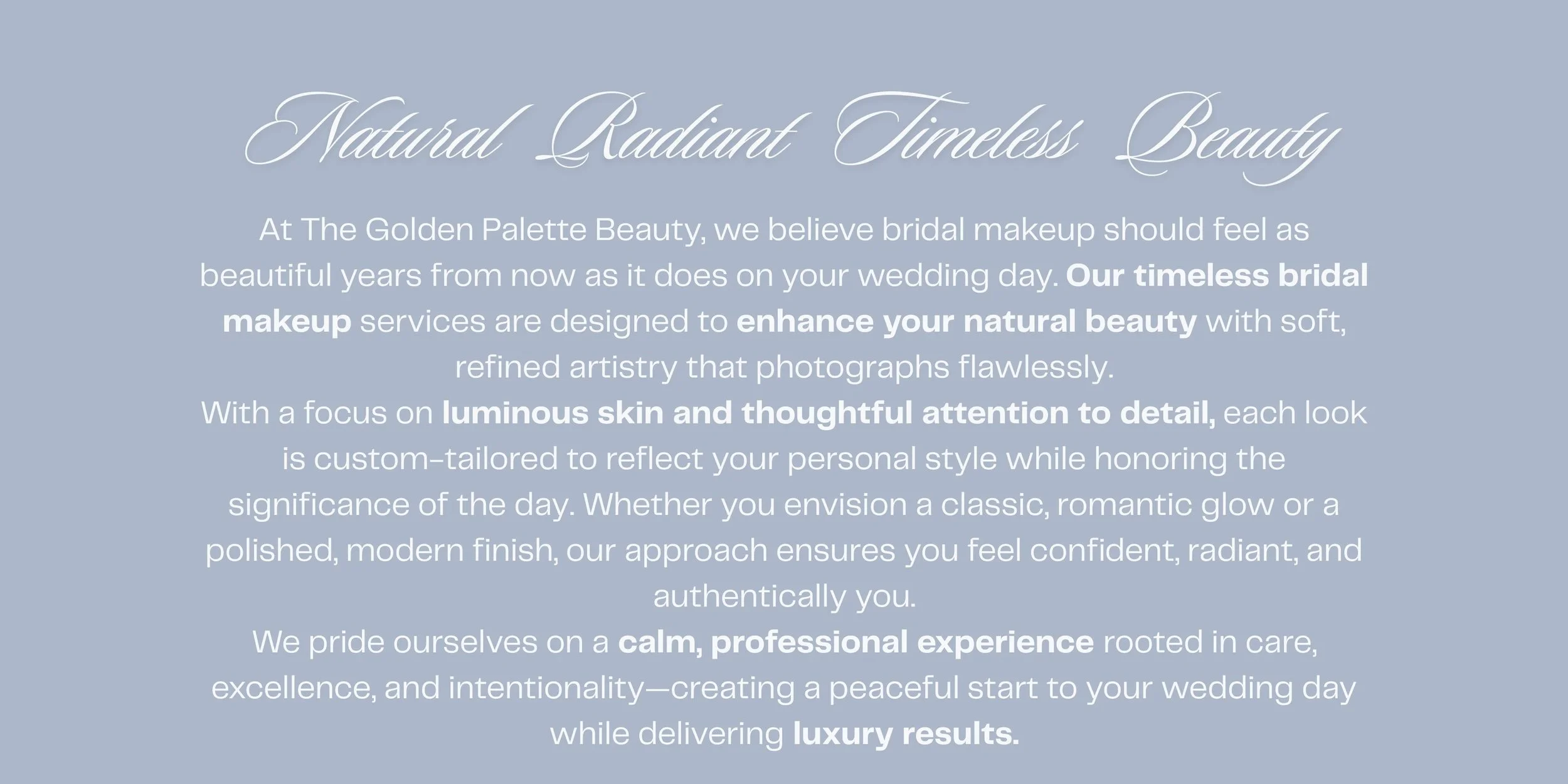 The Golden Palette Beauty Bridal Beauty Styles