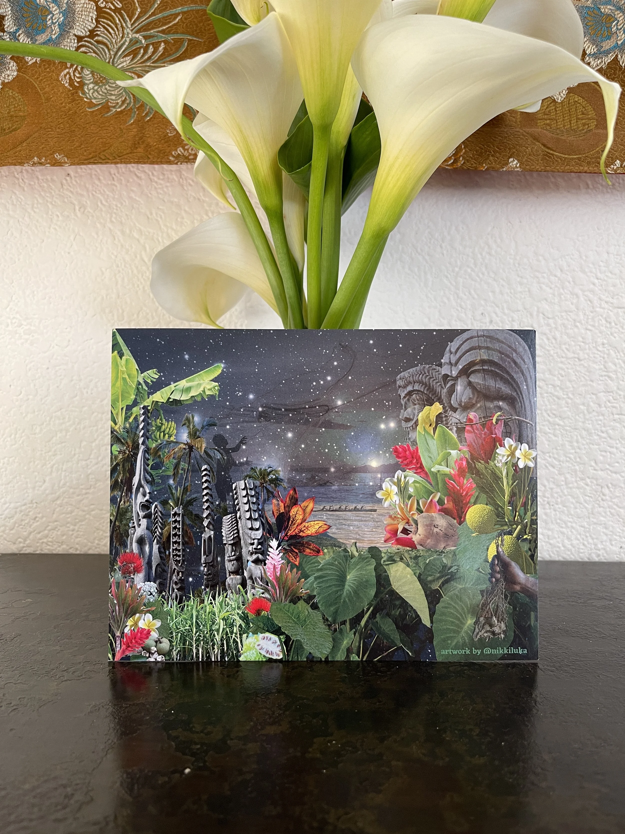 Canoe Plants Art Card