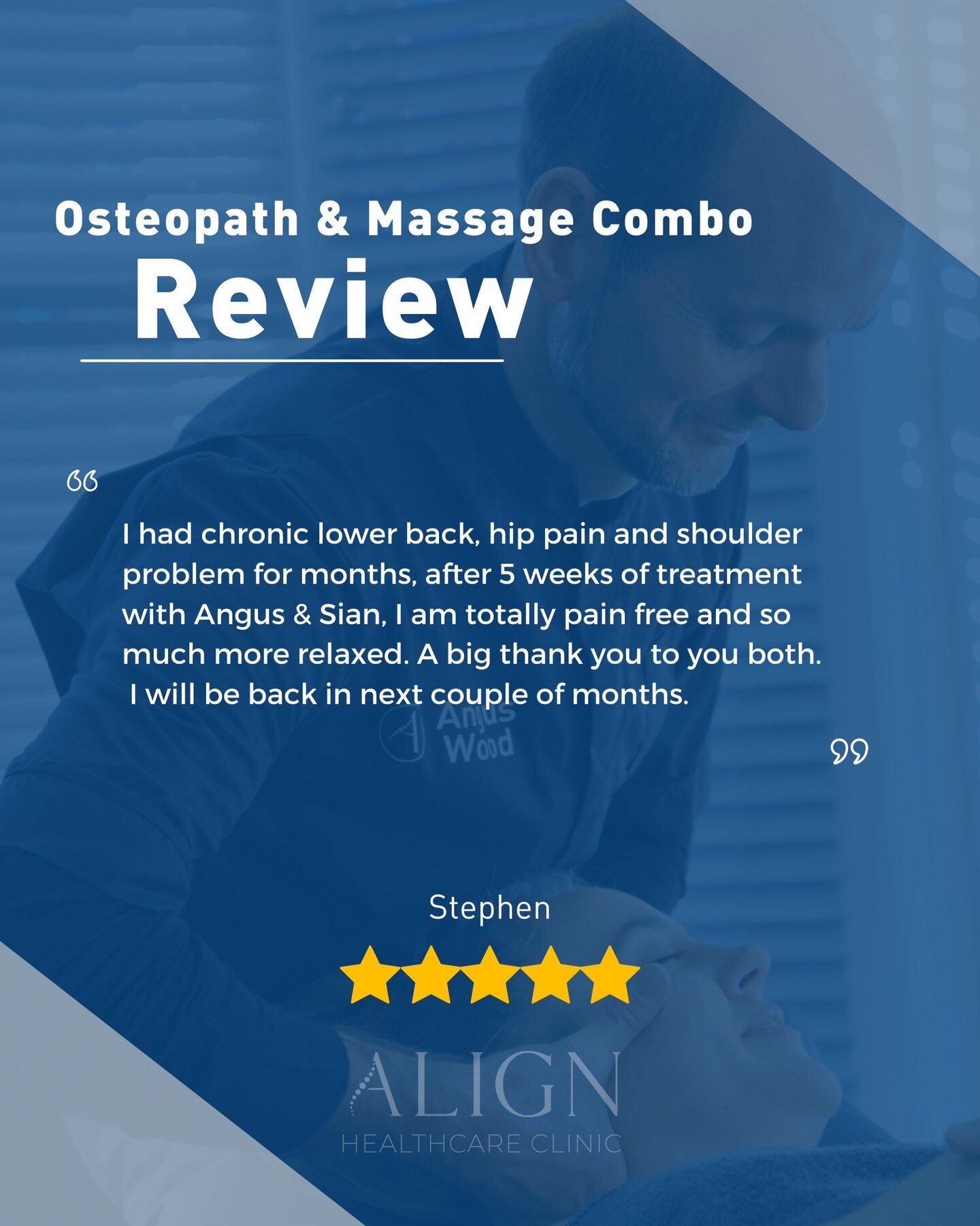 Osteopathy &amp; Massage combination treatment review - as always, thank you.

#bootlehealthcare #liverpoolhealthcare #healthcareclinic #wellnessclinic
#AlignHealthcareClinic #holistichealth #painrelief #manualtherapy #podiatrylife #podiatry #musculo