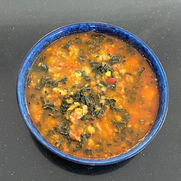 As we slip into the cooler months, I love nothing more than cracking into my favorite soup recipes... this is my version of Caldo Verdi - hailing from Portugal, is traditionally a broth with sausage, potatoes with kale/collard greens.  I&rsquo;ve inc