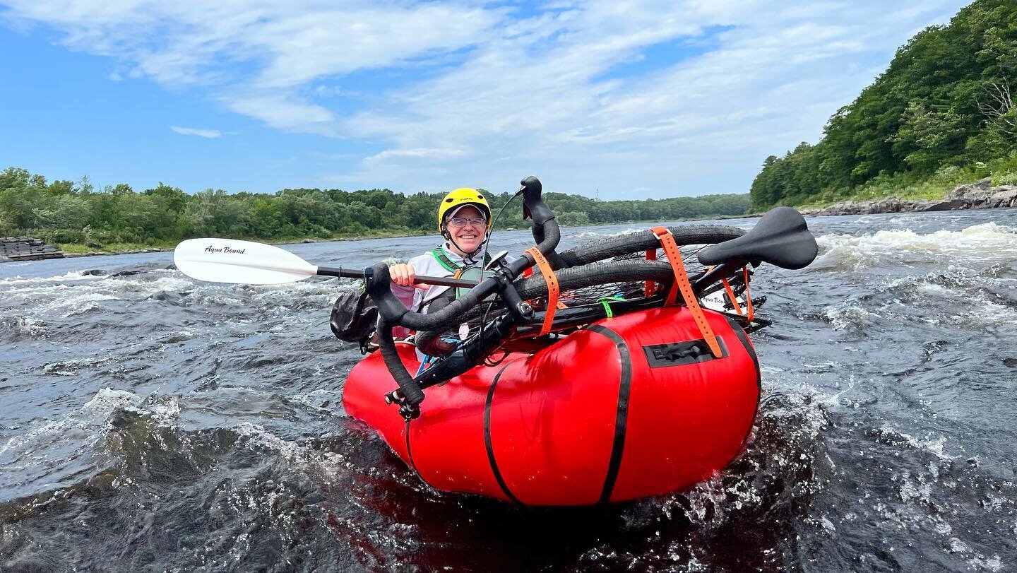 Some more photos and a poorly edited video from this weeks trip with John. I am really excited about this combo of skills practice followed by a short exped! 

We spent one day on the Penobscot near Bangor working on Bike rafting and Whitewater skill
