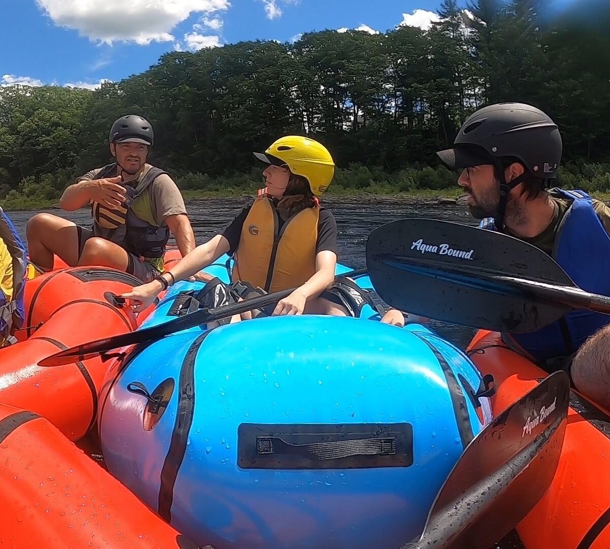 Probably saying something about eddy lines. Fun day of whitewater for a group of first time packrafters.
.
.
.
#thisispackrafting #mainewhitewater #mainepaddling #maineguide #packraftmaine