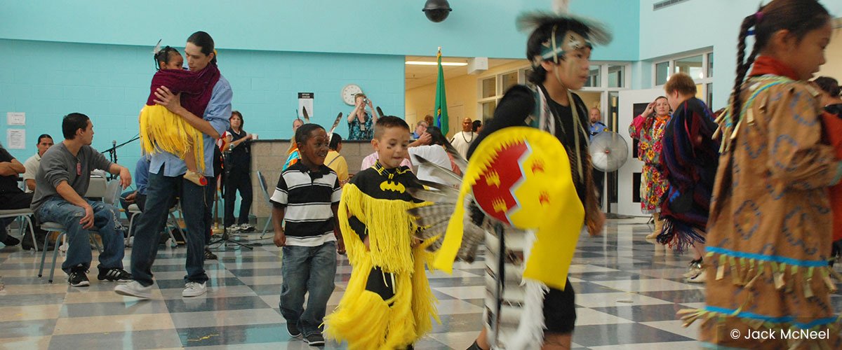 Youngsters dance at Airway Heights, © Jack McNeel