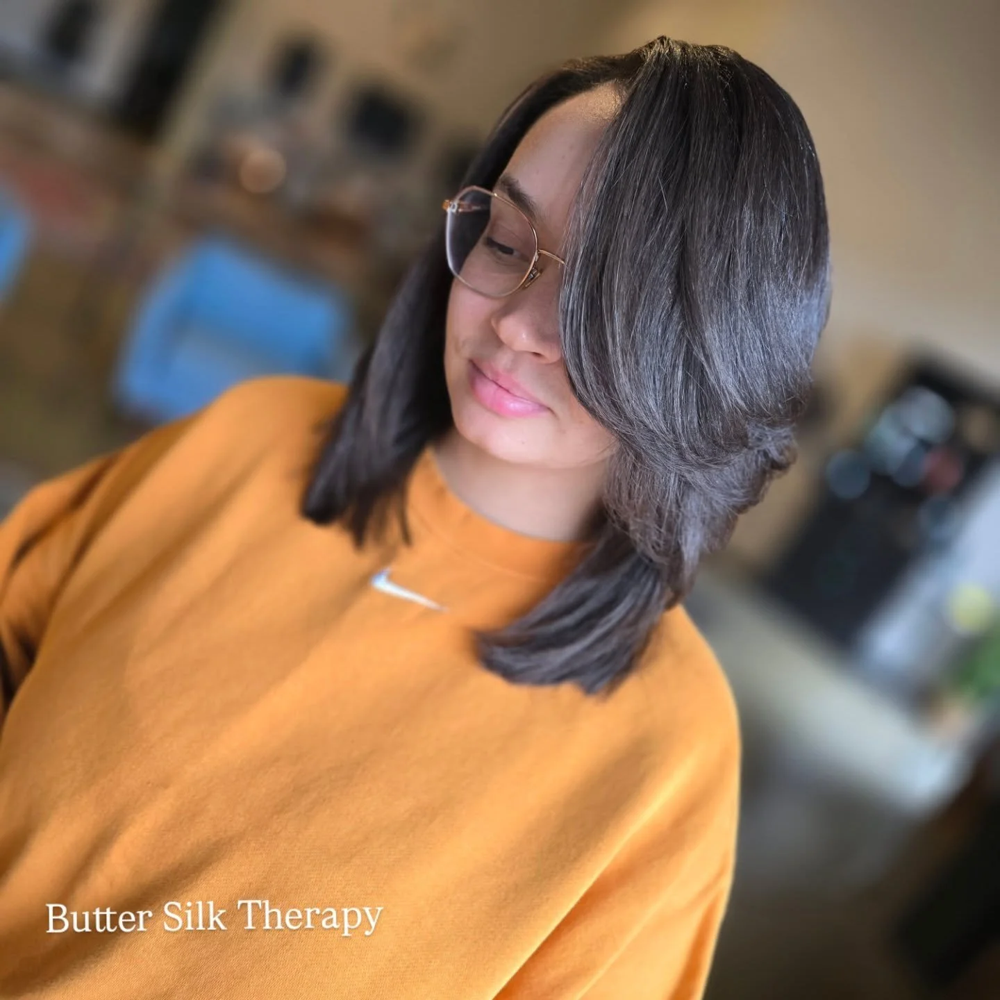 Sometimes your hair just needs a little therapy too.
This client&rsquo;s hair had a fun summer! Sun, saltwater, chlorine... But after one ButterSilk Therapy session, the difference was unreal.

Her strands are now silky, strong, and buttery smooth &m