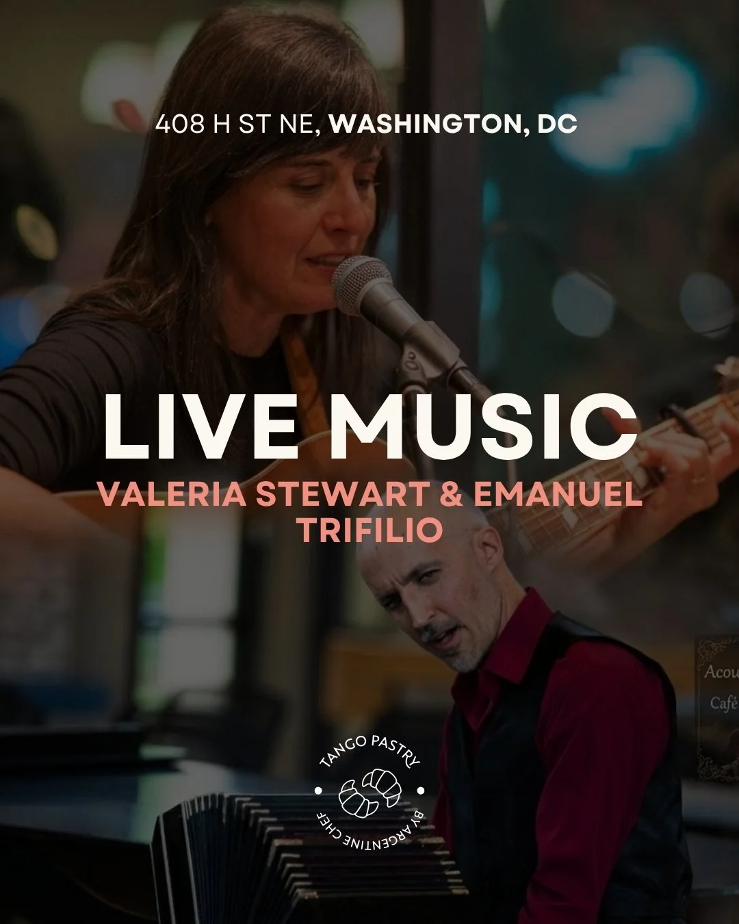 Live Music w/ Valeria Stewart &amp; Emanuel Trifilio (Sunday, Mar 29)