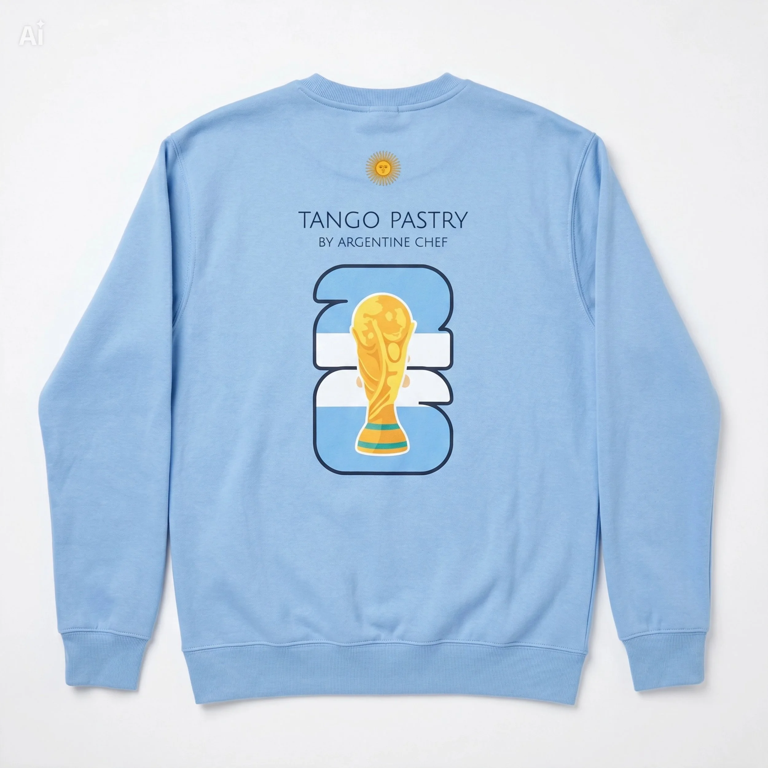Limited Edition Argentina World Cup Crewneck Sweatshirt – Sky Blue
