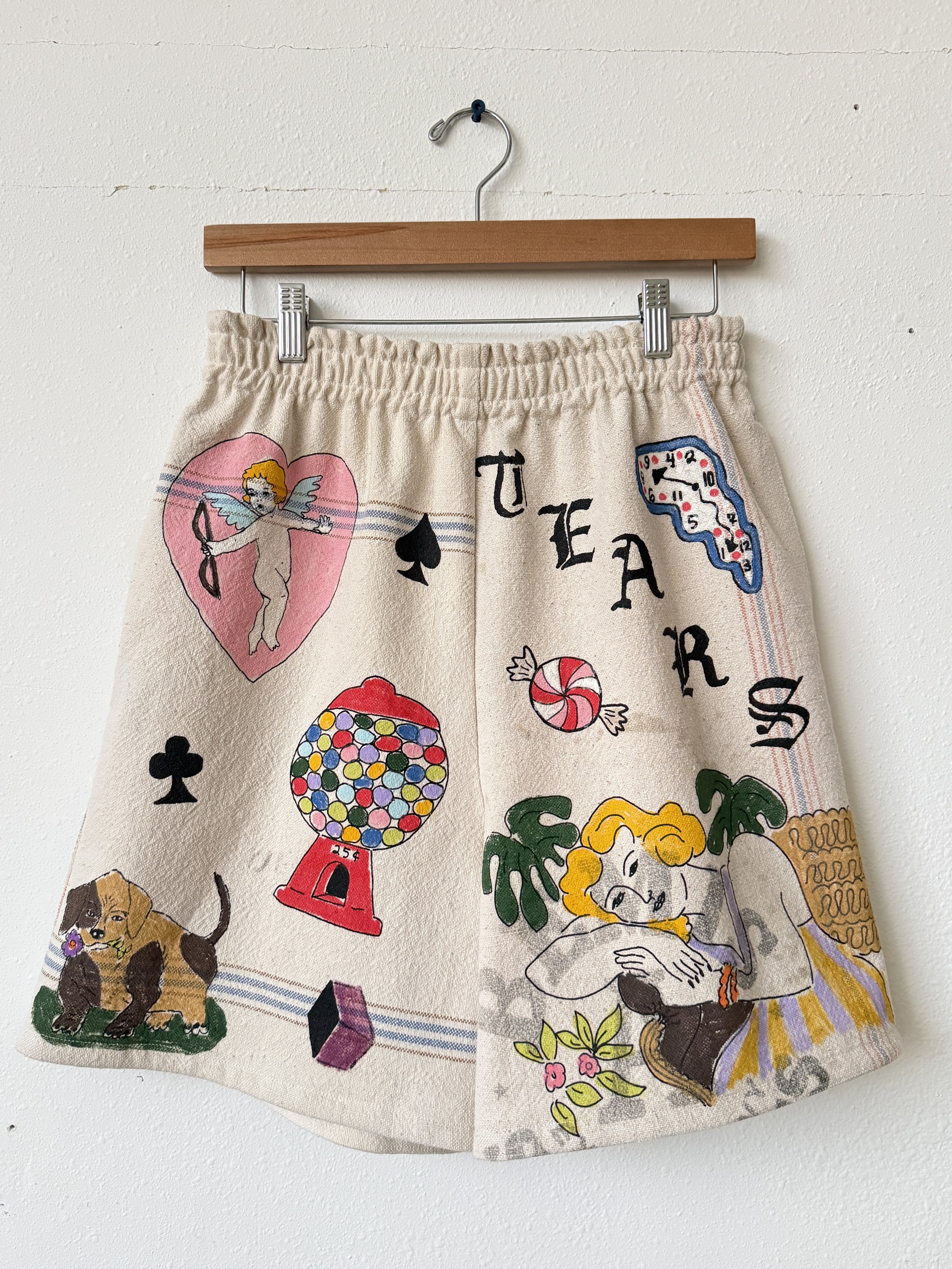 Hand Painted Shorts M