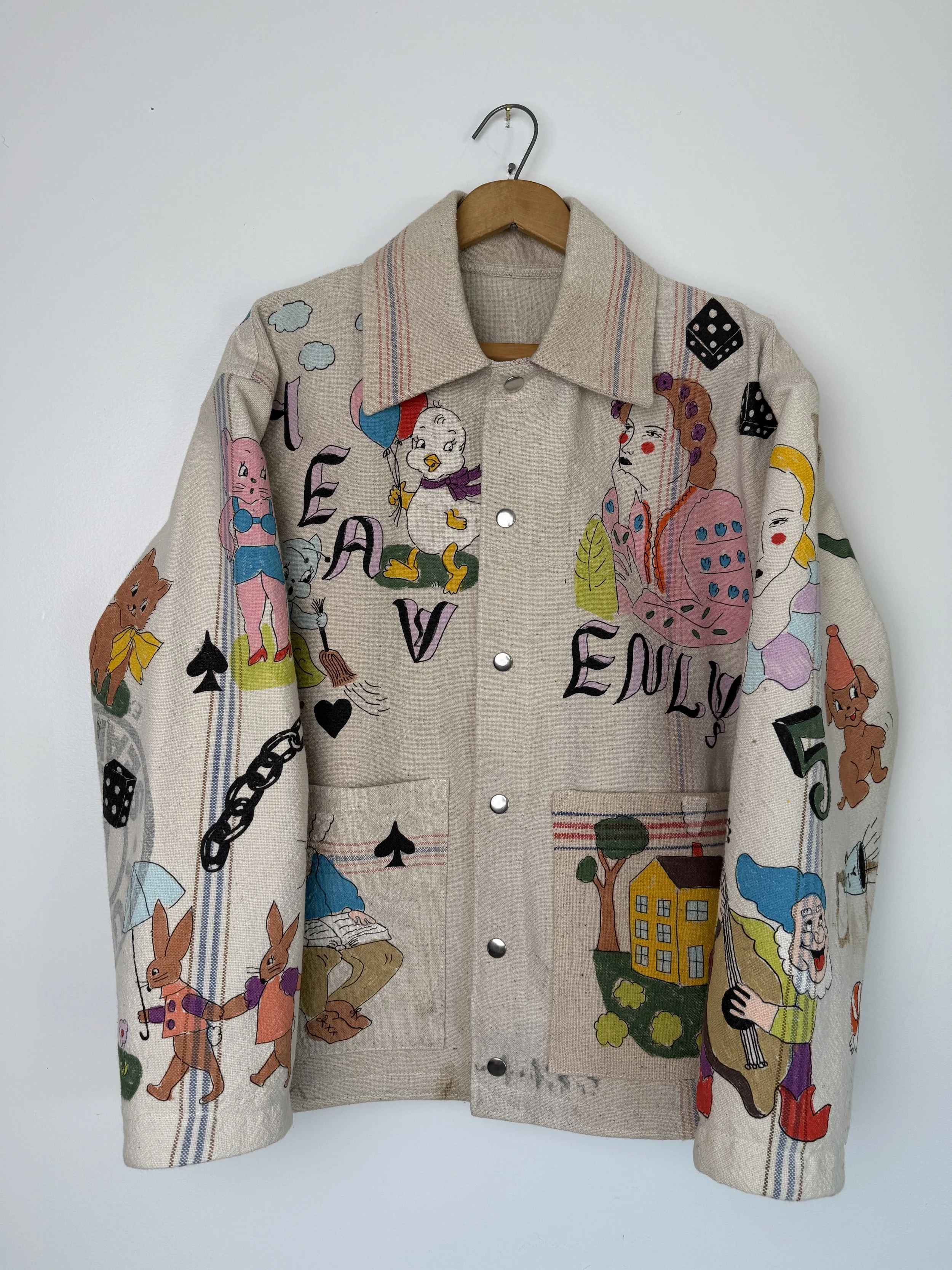 Hand Painted Chore Coat Small