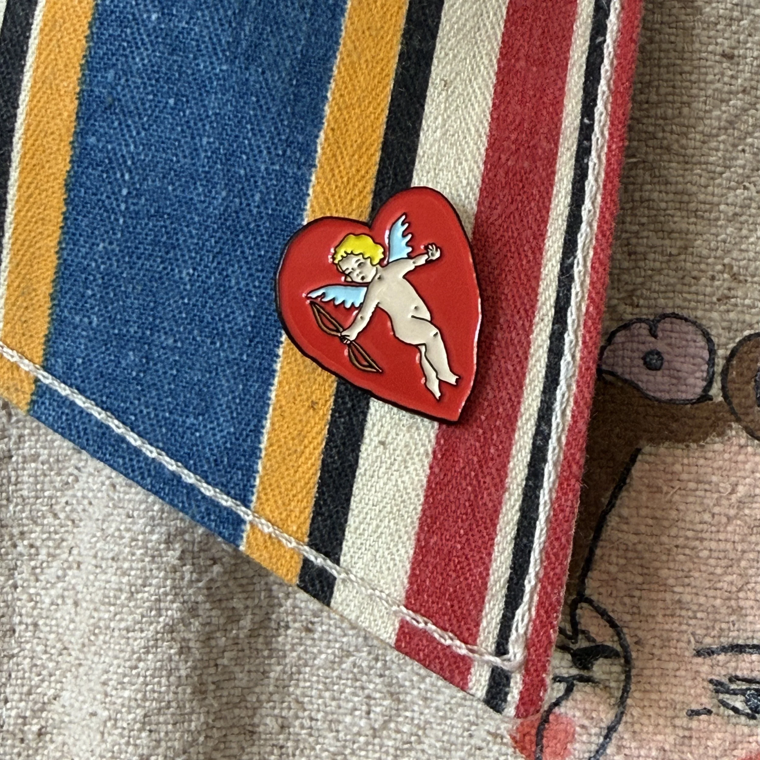 BB Angel soft enamel pin