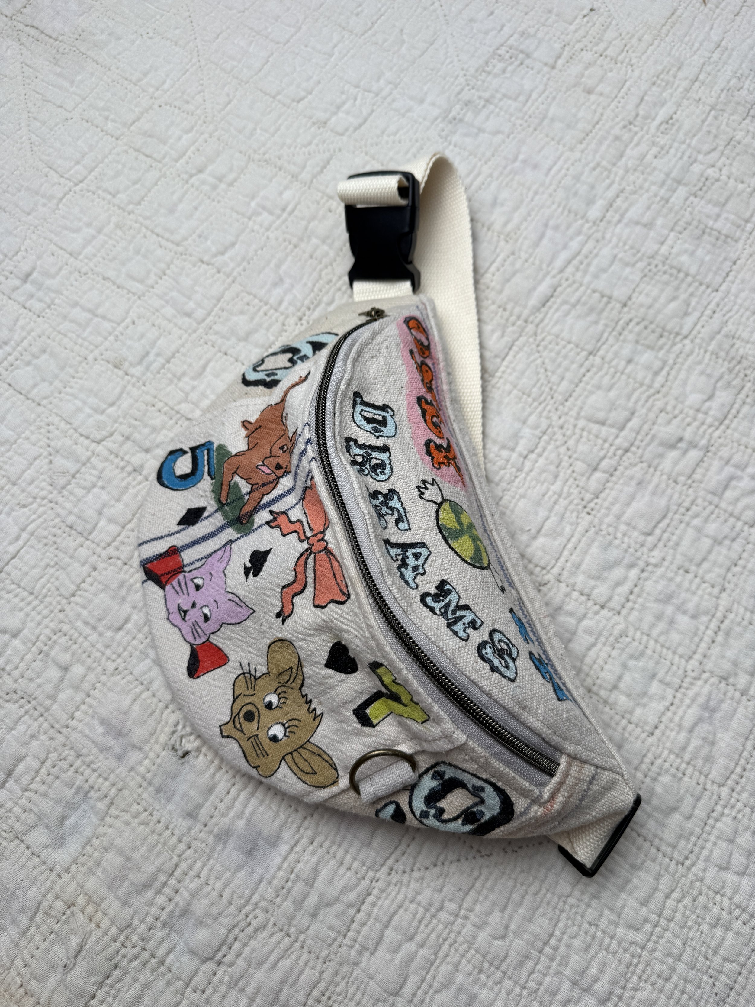 Hand Painted Fanny Pack "Only in Dreams"